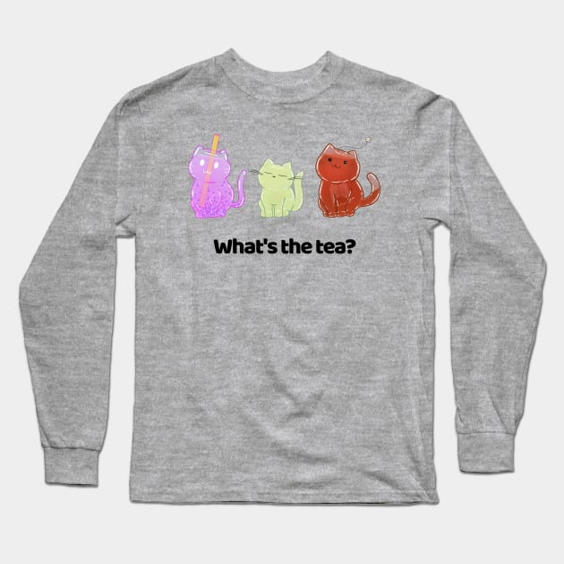 What’s the tea? Long Sleeve T-Shirt by SupernovaAda